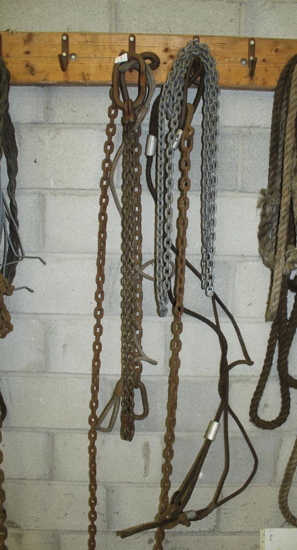 VARIOUS TOW CHAINS AND WIRE ROPES