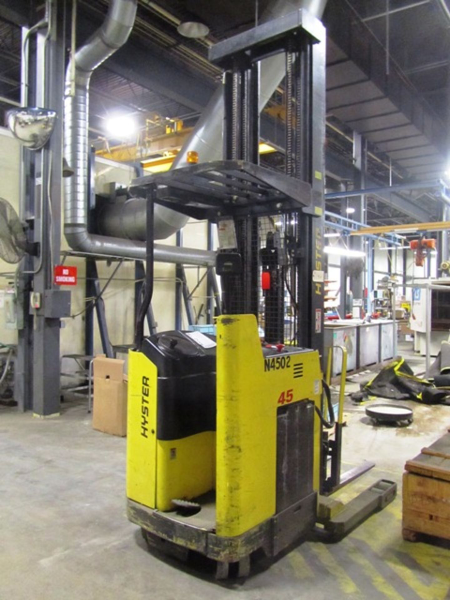 Hyster Model N45XMR3 4,500lb Capacity Stand Up Type Electric Forklift - Image 3 of 3