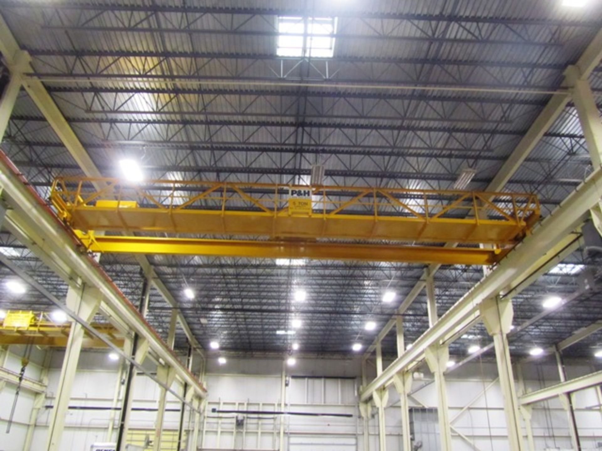 P&H 5 Ton Capacity Double Girder Top Running Overhead Bridge Crane - Image 2 of 2