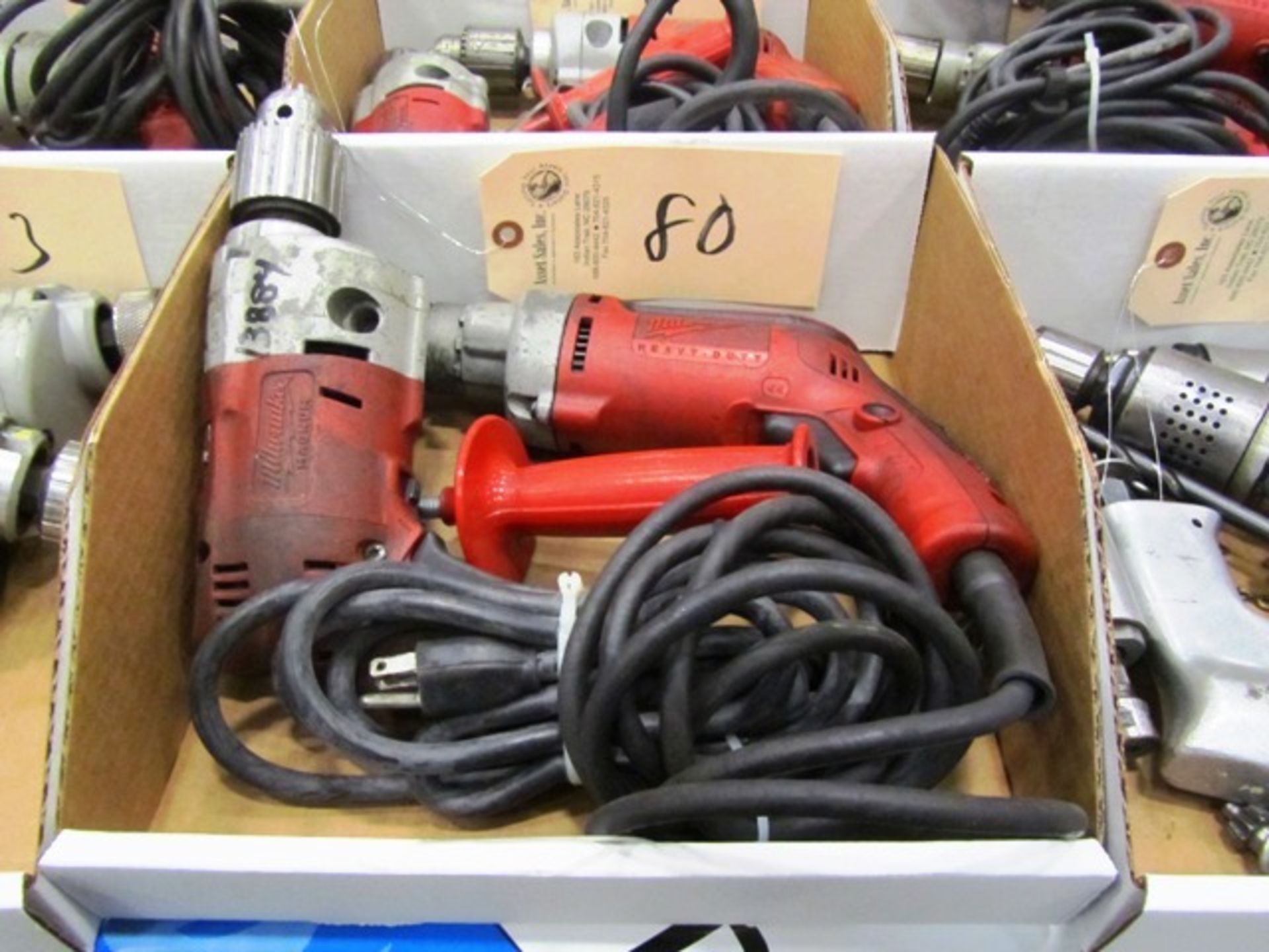 (2) Milwaukee Electric Hand Drills