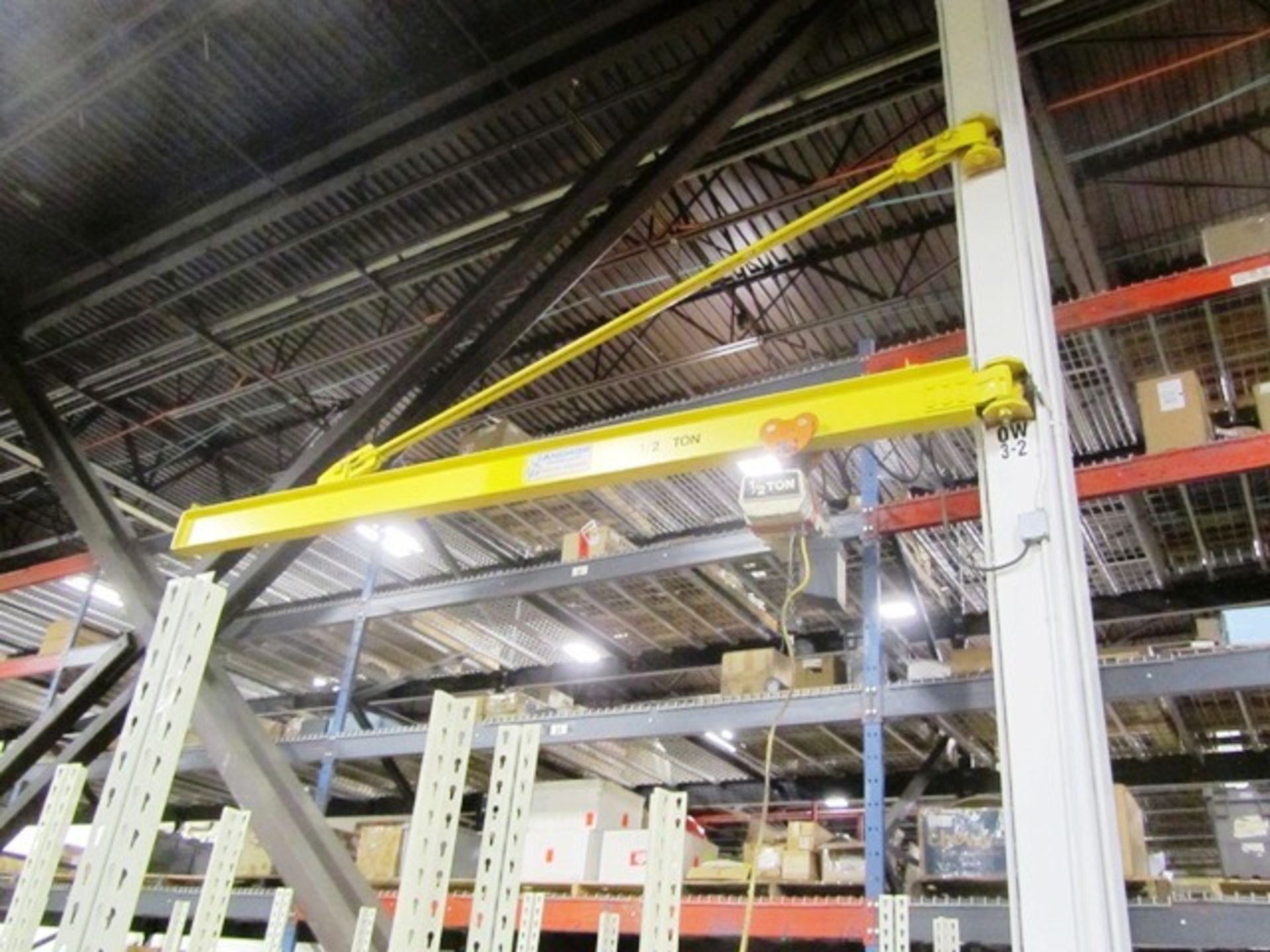 Anchor 1/2 Ton Wall Mounted Jib Crane with Coffing Electric Hoist