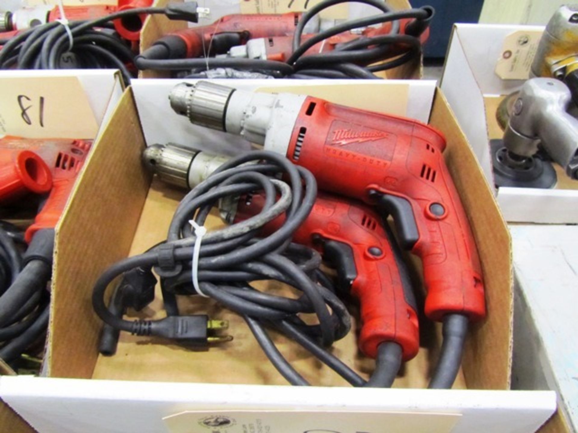 (2) Milwaukee Electric Hand Drills