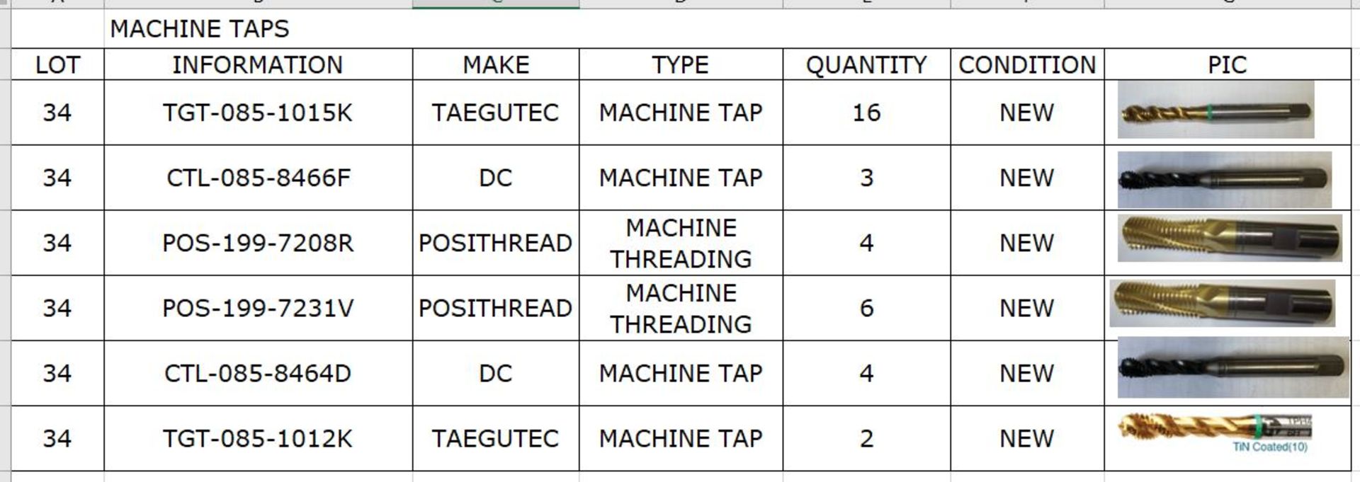 Machine Taps (new) - Image 2 of 2