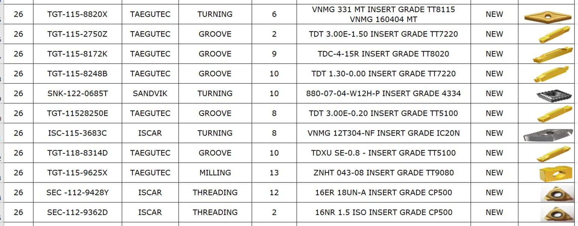 Inserts (new) - Image 3 of 6