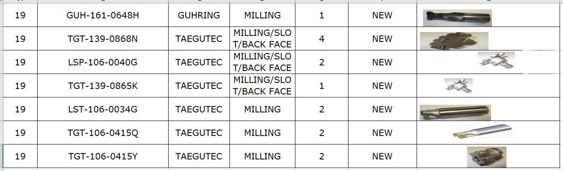 Milling Cutters (new) - Image 3 of 3