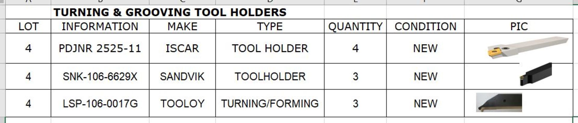 Turning & Grooving Tool Holders (new) - Image 2 of 2