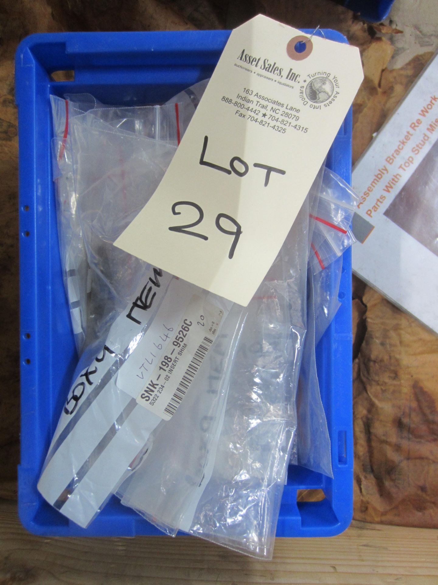 Shims, Screws, Clamps, Spares (new)