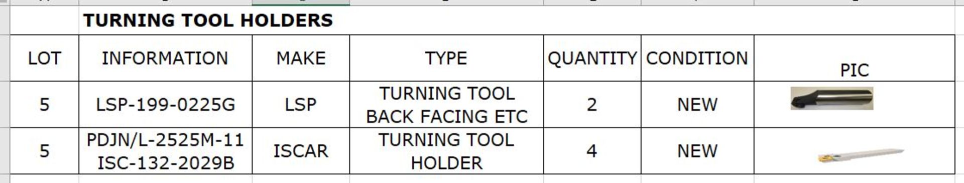 Turning Tool Holders (new) - Image 2 of 2