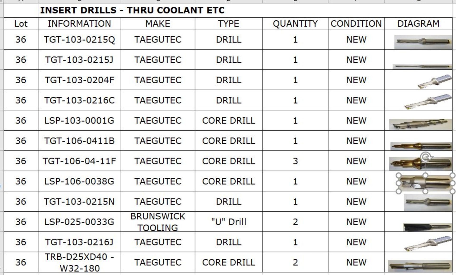 Insert Drills - Thru Coolant, Etc. (new) - Image 2 of 2