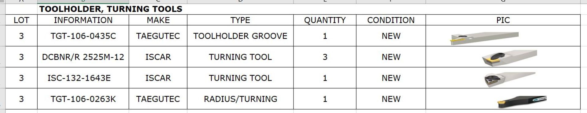 Tool Holders, Turning Tools (new) - Image 2 of 2