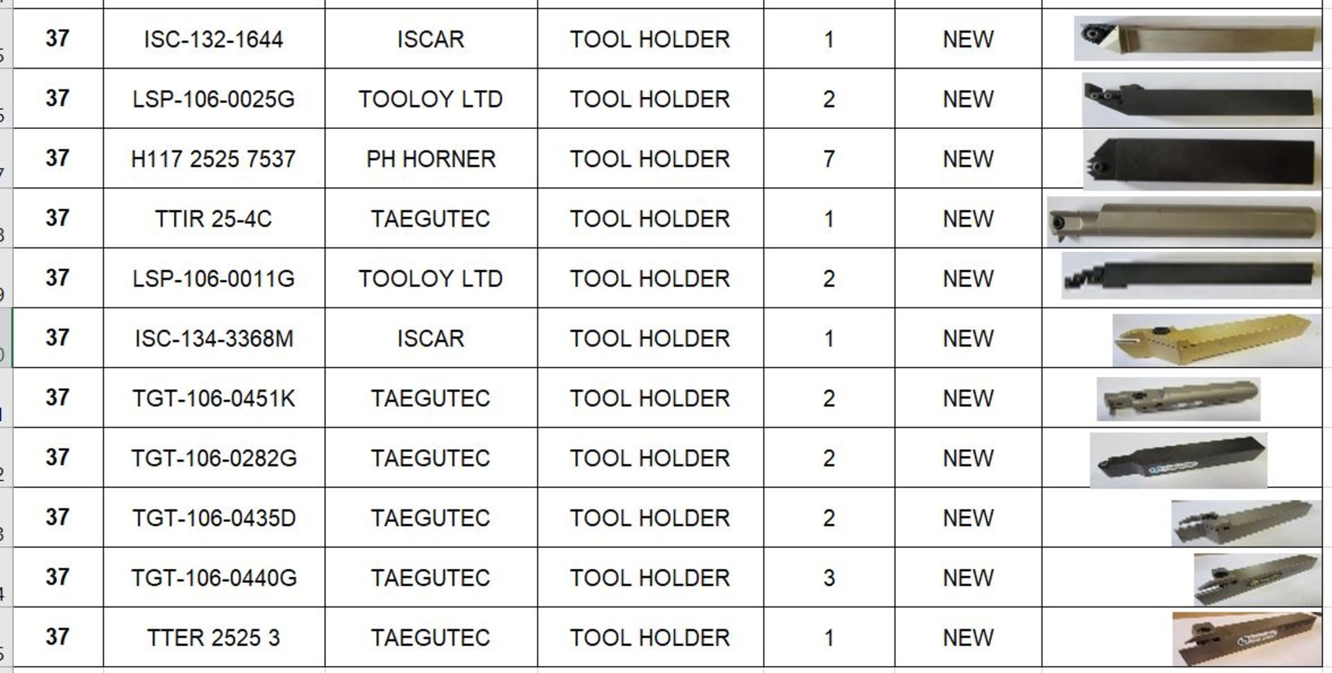 Turning & Grooving Tool Holders (new) - Image 3 of 3