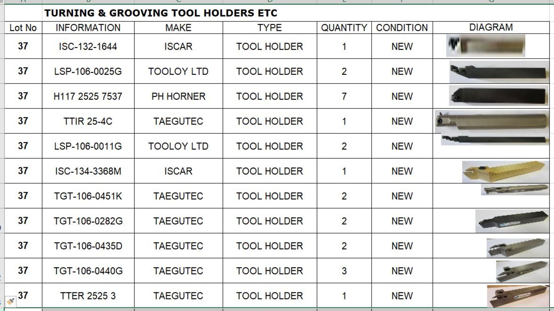 Turning & Grooving Tool Holders (new) - Image 2 of 3