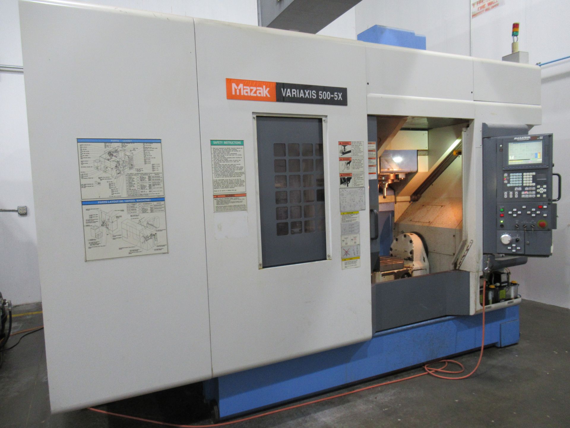 Mazak Variaxis 500-5X CNC Vertical Machining Center - Image 2 of 8