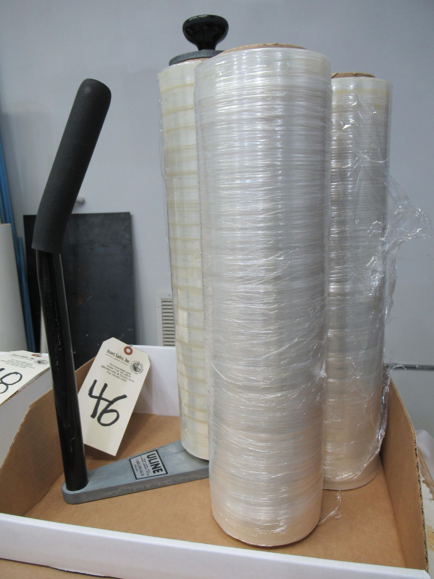 (3) Rolls of U-Line Shrink Wraps with Roll Dispenser