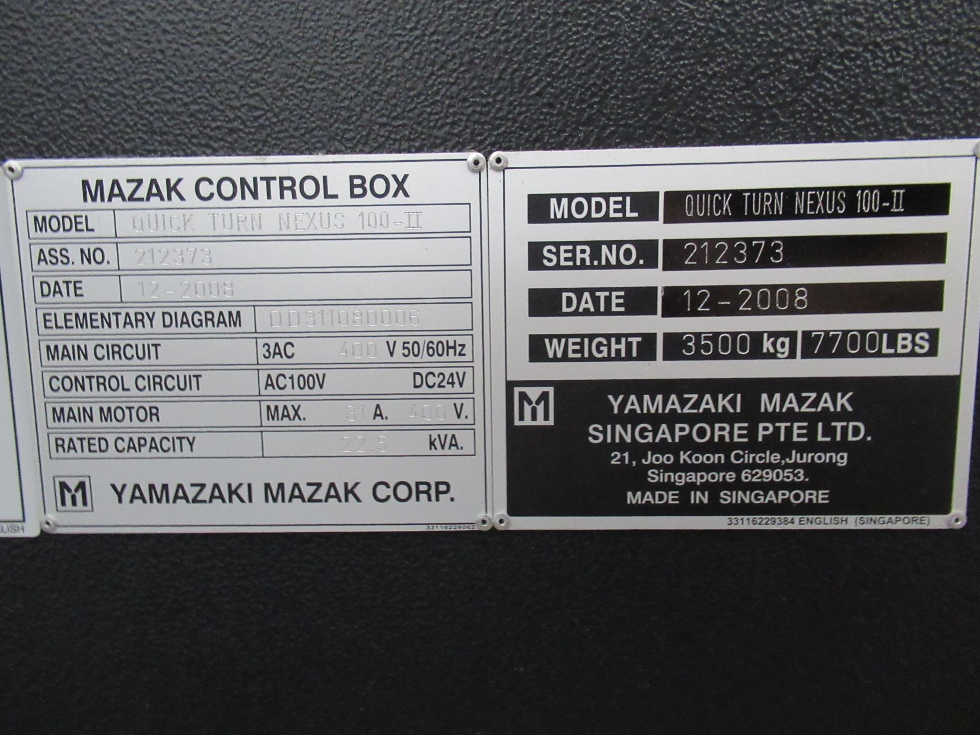 Mazak Quick Turn Nexus QT100-II 2-Axis CNC Lathe - Image 4 of 5