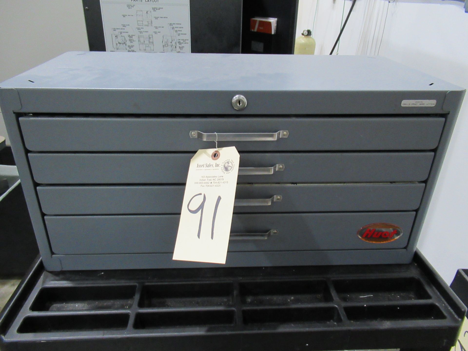 Huot 5 Drawer Toolbox with Drills