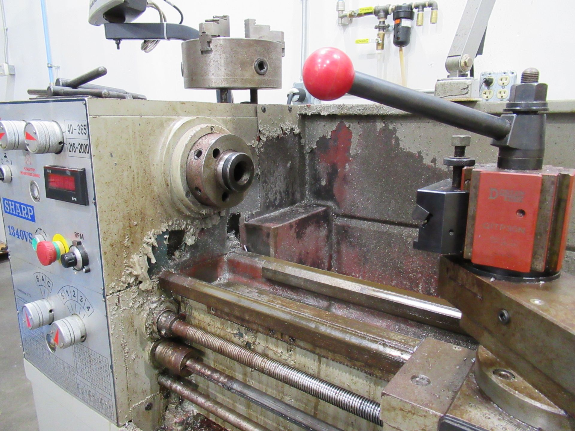 Sharp Model 1340VS Variable Speed Lathe - Image 5 of 7