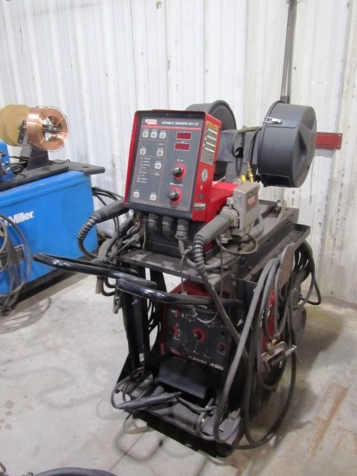 Lincoln Electric Flextec 450 Portable Mig Welder with Lincoln Double Header DH-10 Wire Feeder