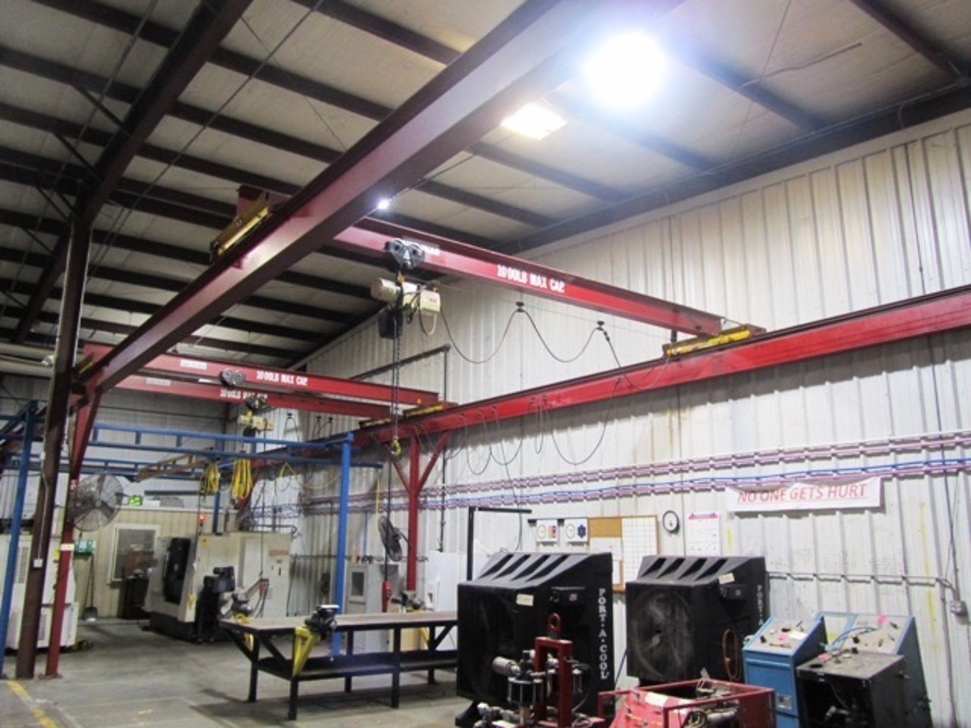 Self Supporting Top Running Approx 18'W x 68'L Bridge Crane System