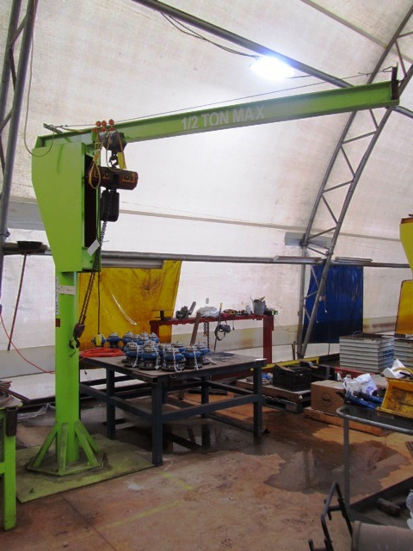 360 Degree 1/2 Ton Capacity Free Standing Jib Crane