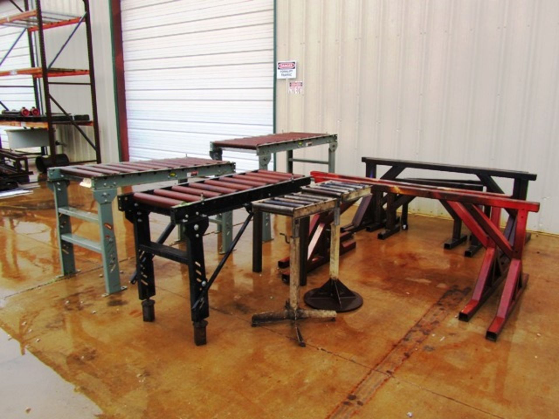 Roller Conveyor & Steel Saw Horses