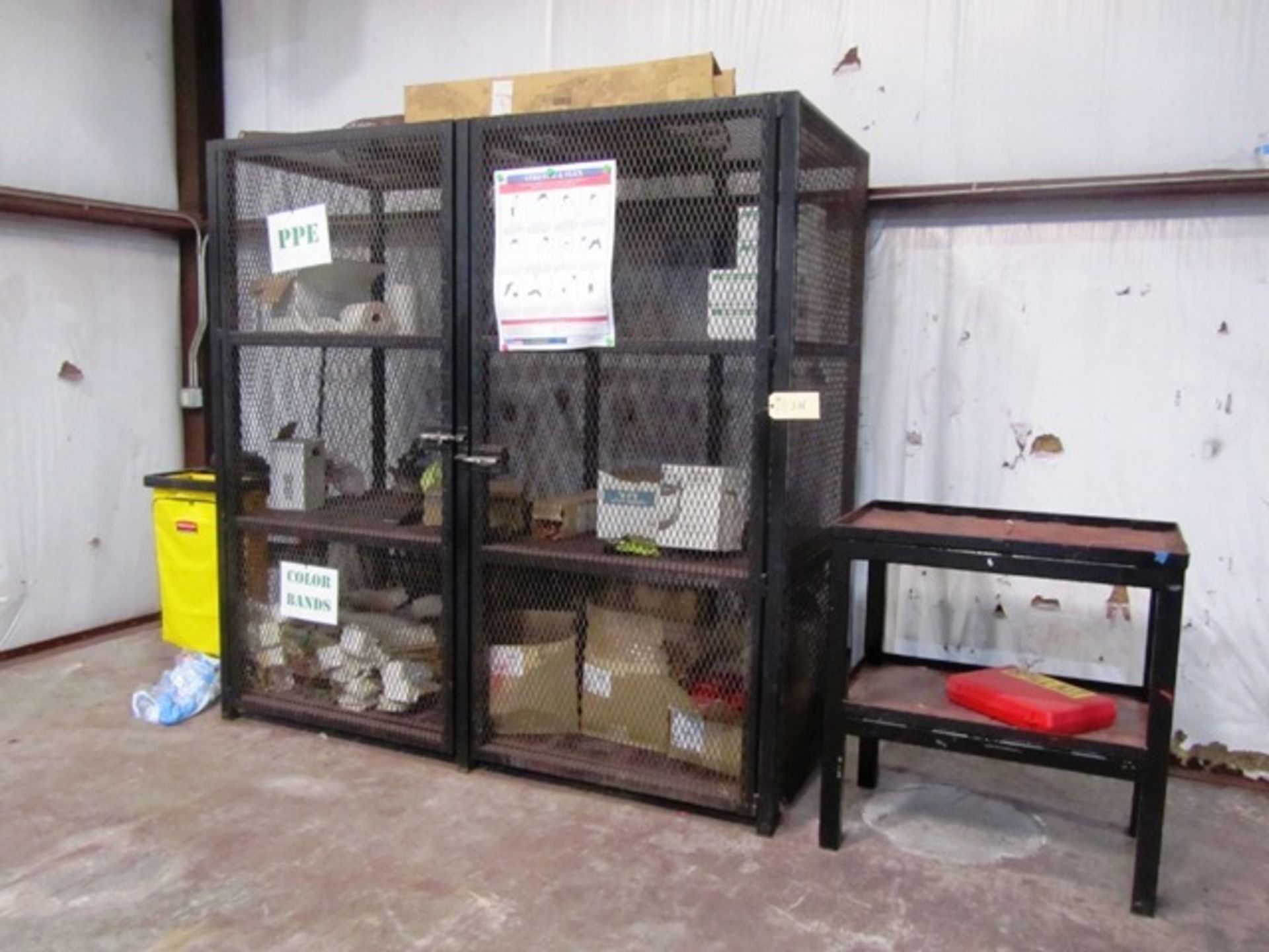 2 Door Steel Cage with Contents