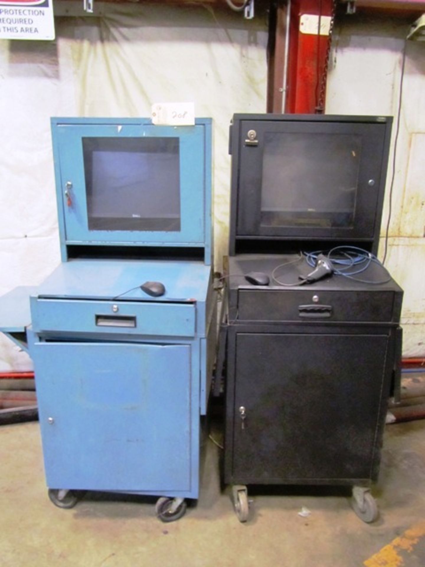 (2) Portable Computer Cabinets
