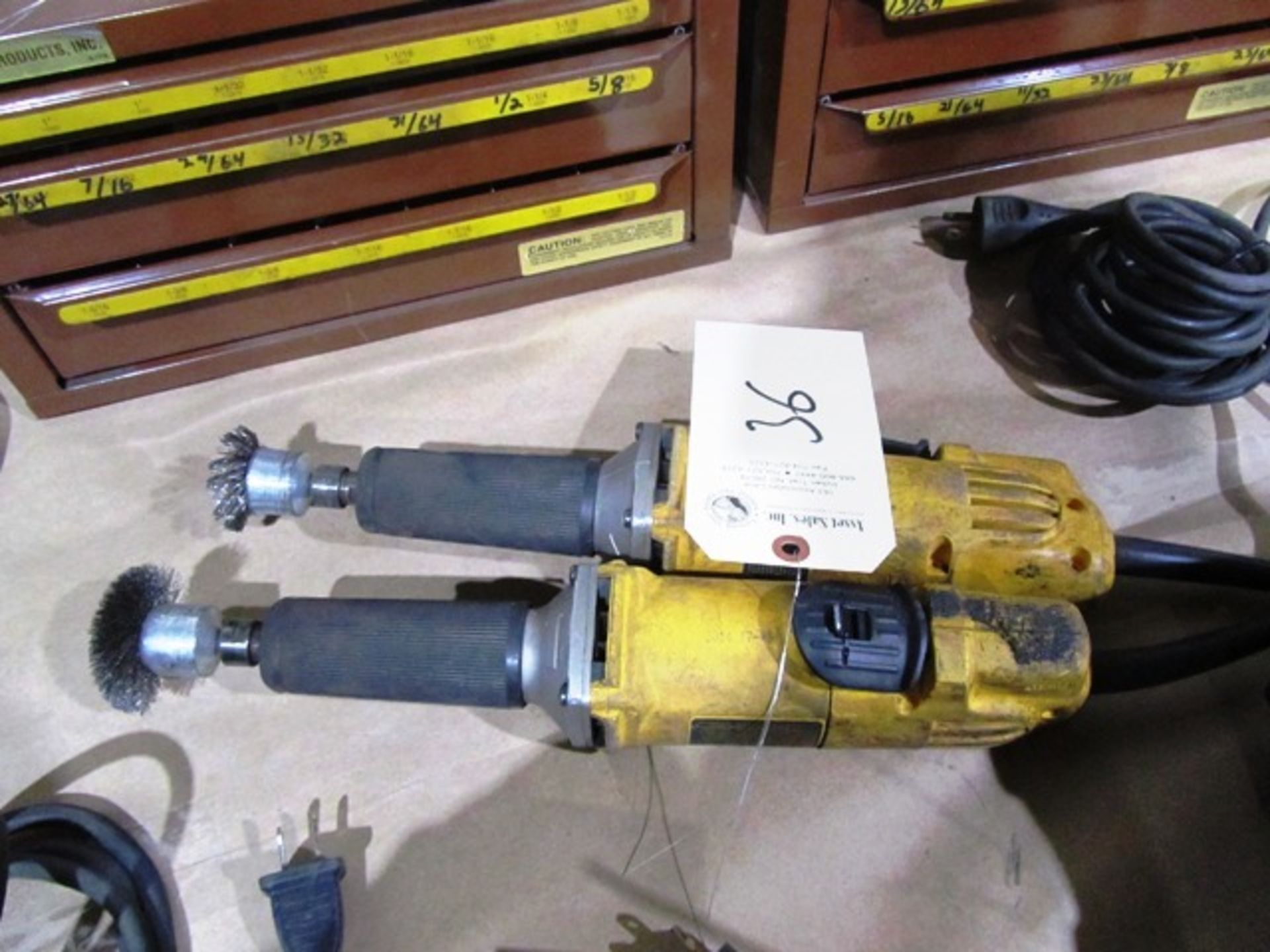 (2) Dewalt Electric Straight Grinders