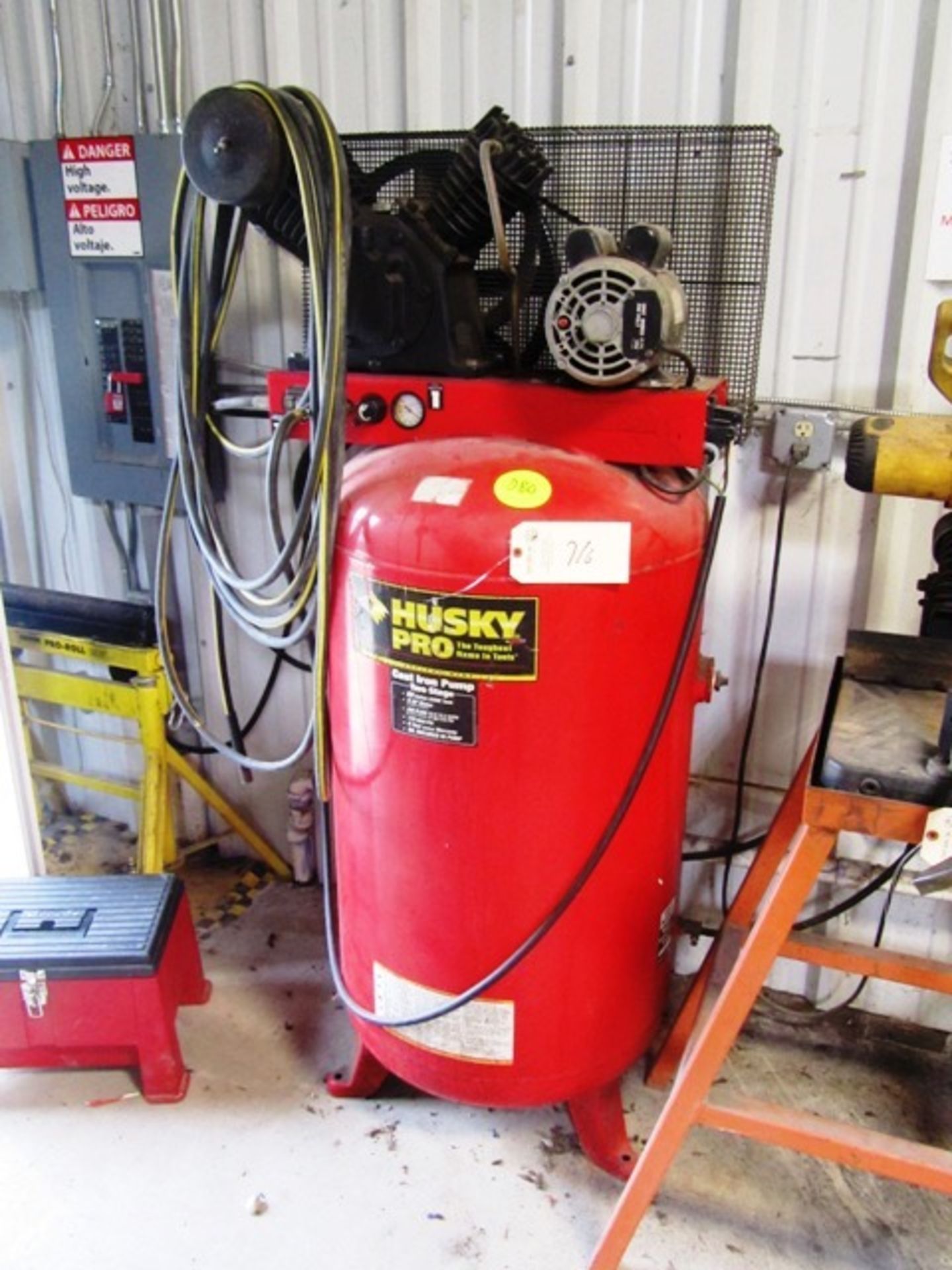 Husky Pro 4 HP 2-Stage Vertical Tank Mounted Air Compressor