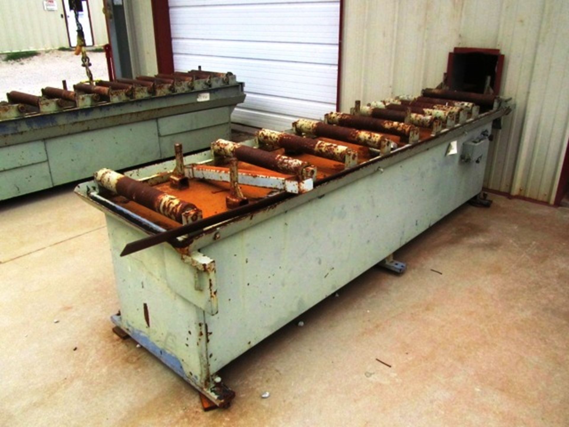 Approx 11' Roller Conveyor (for hem saws - used with lot 529)