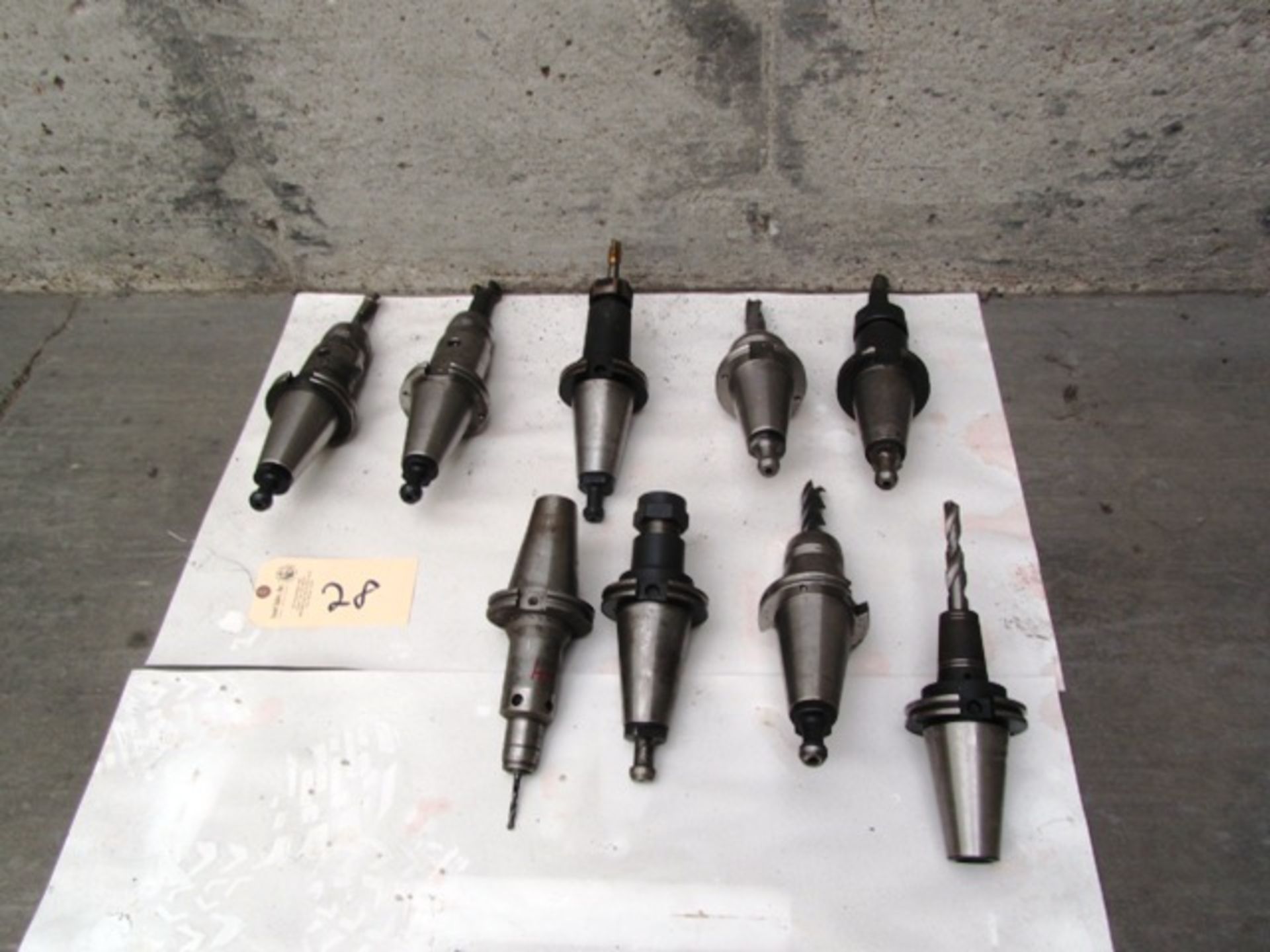 (9) CAT 50 Taper Tool Holders