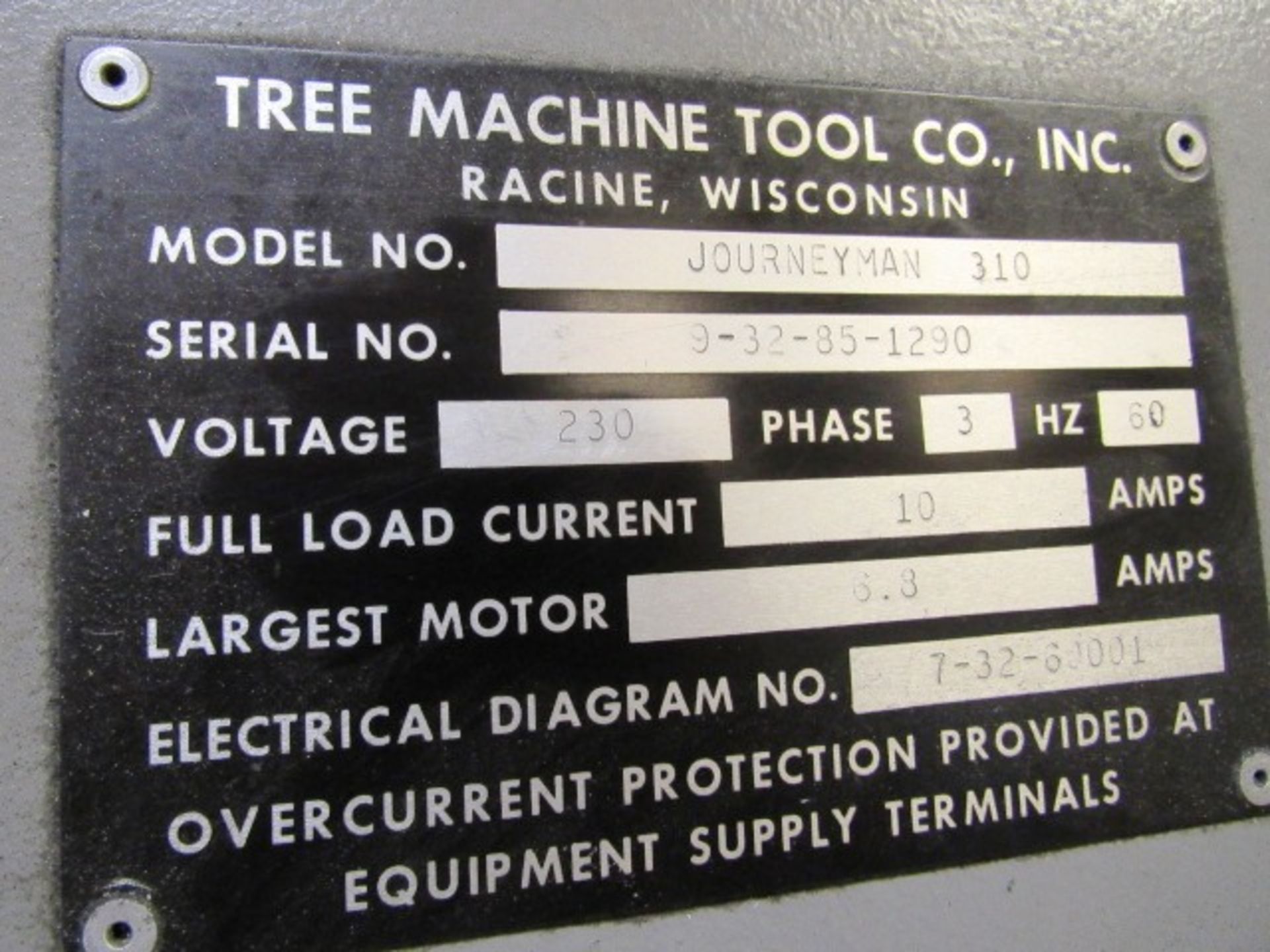 Tree Journeyman 310 3-Axis CNC Knee Mill - Image 8 of 8