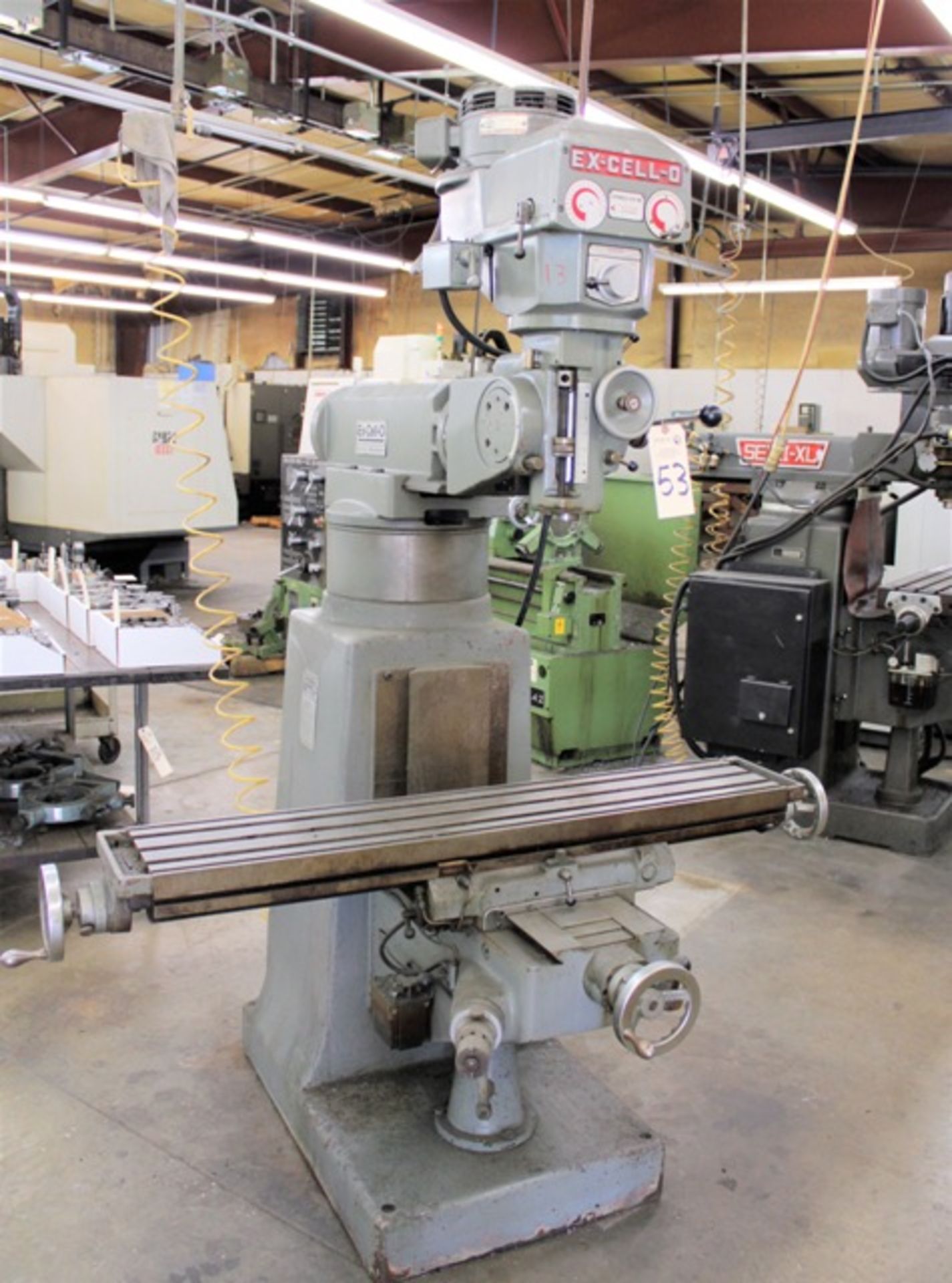 Ex-Cell-O Variable Speed Vertical Milling Machine