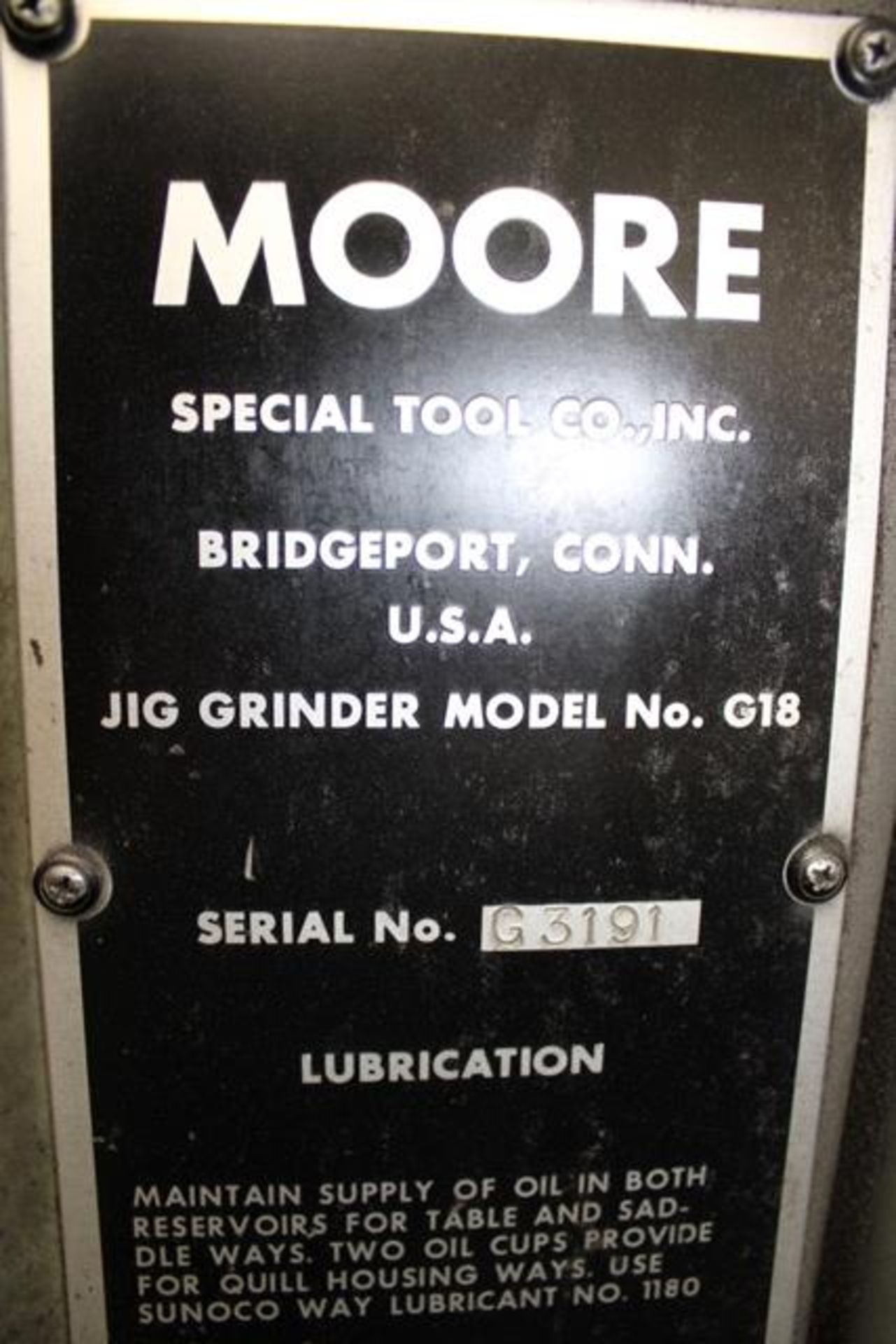Moore No.G18 Jig Grinder - Image 3 of 3