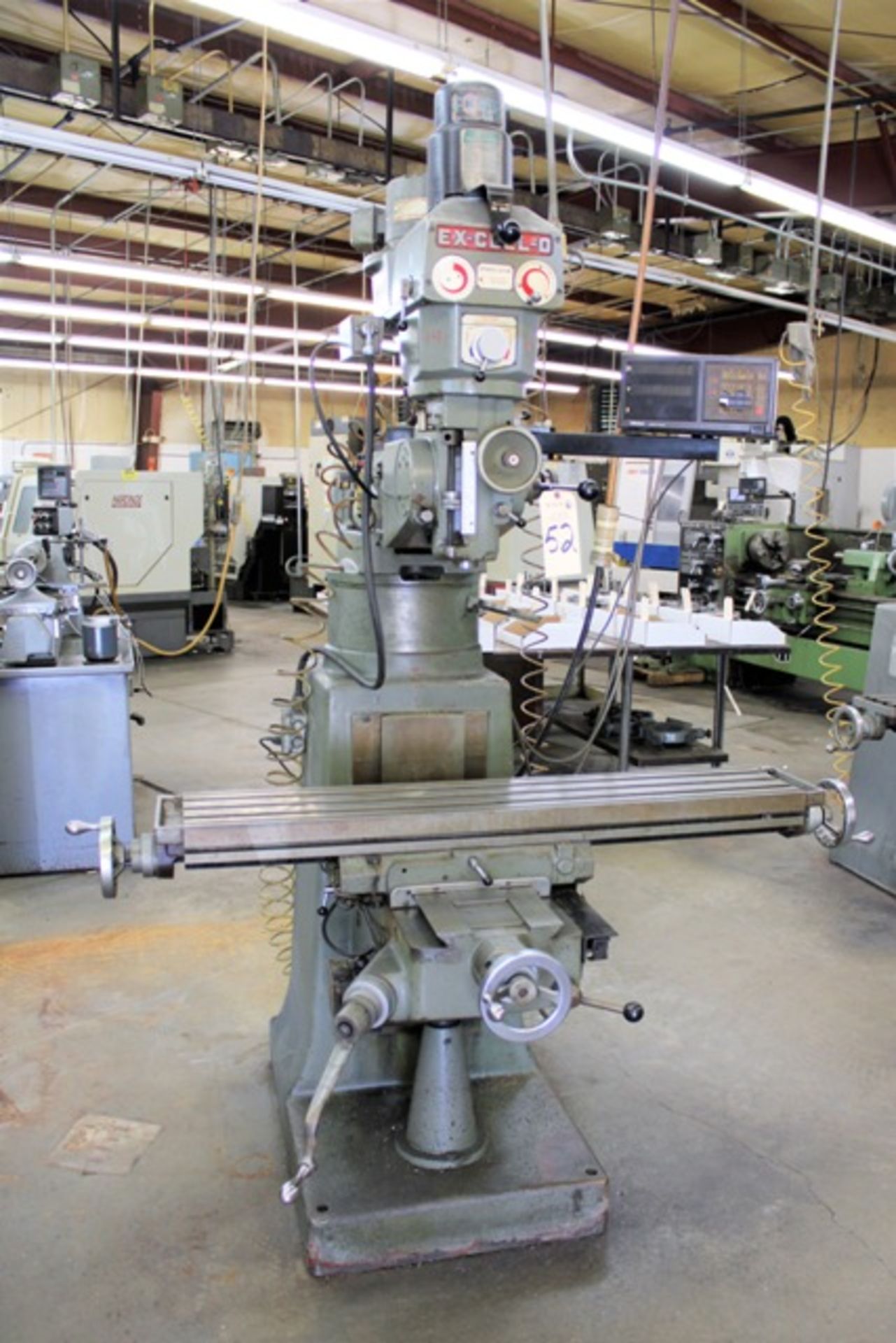 Ex-Cell-O Variable Speed Vertical Milling Machine - Image 2 of 3