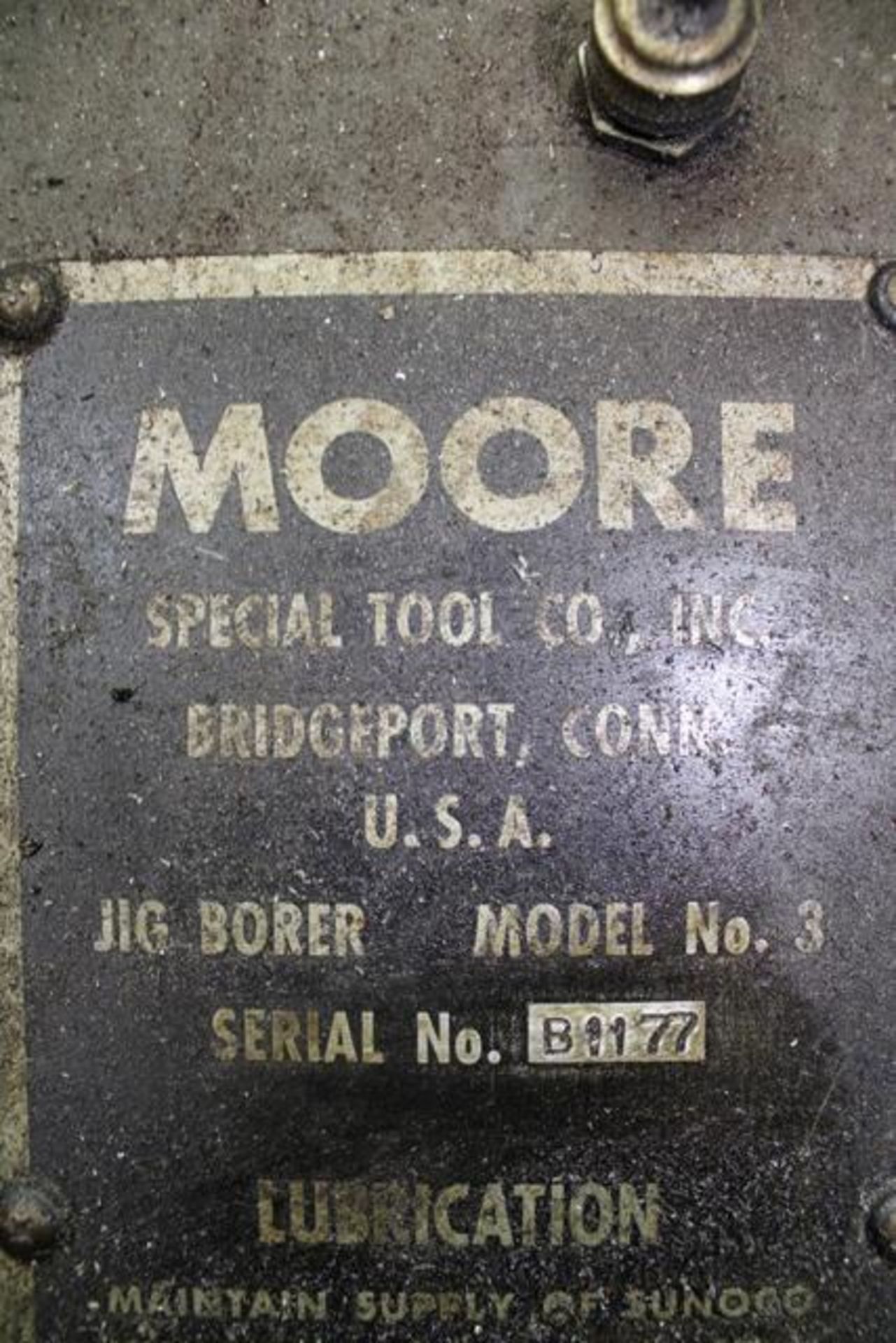 Moore No.3 Jig Borer with 11'' x 24'' Work Table - Image 3 of 3
