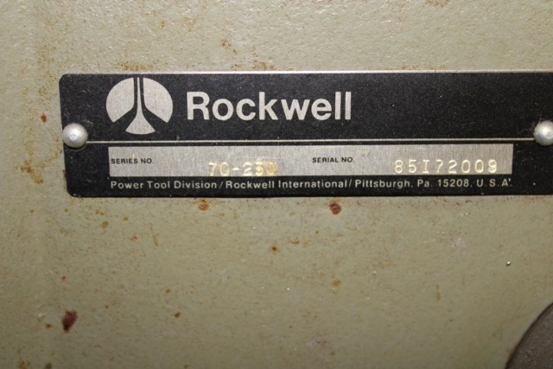 Rockwell Model 70-230 Pedestal Drill Press - Image 2 of 2