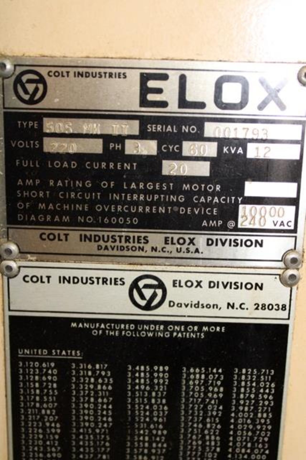 Elox 5-1810 Plunge EDM - Image 4 of 4