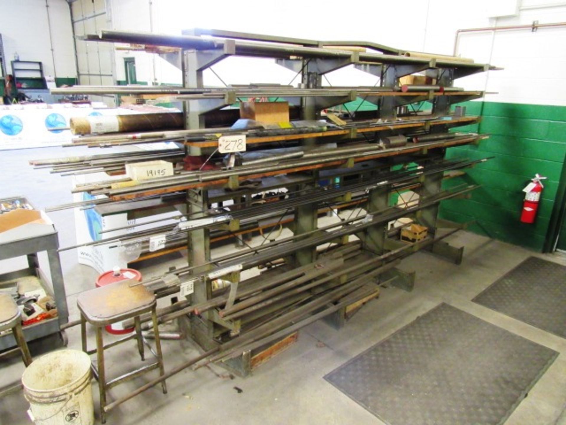 Cantilever Rack with Contents
