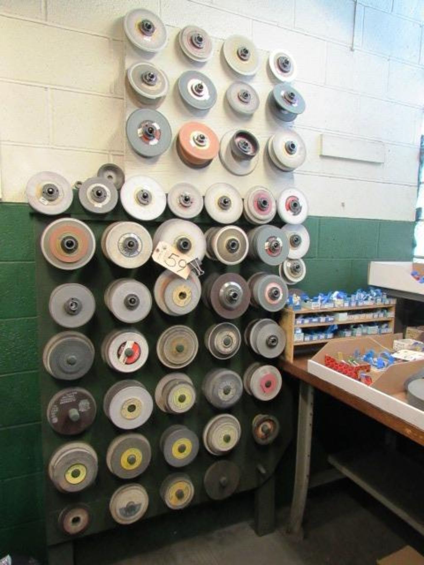 Grinding Wheels (on wall)