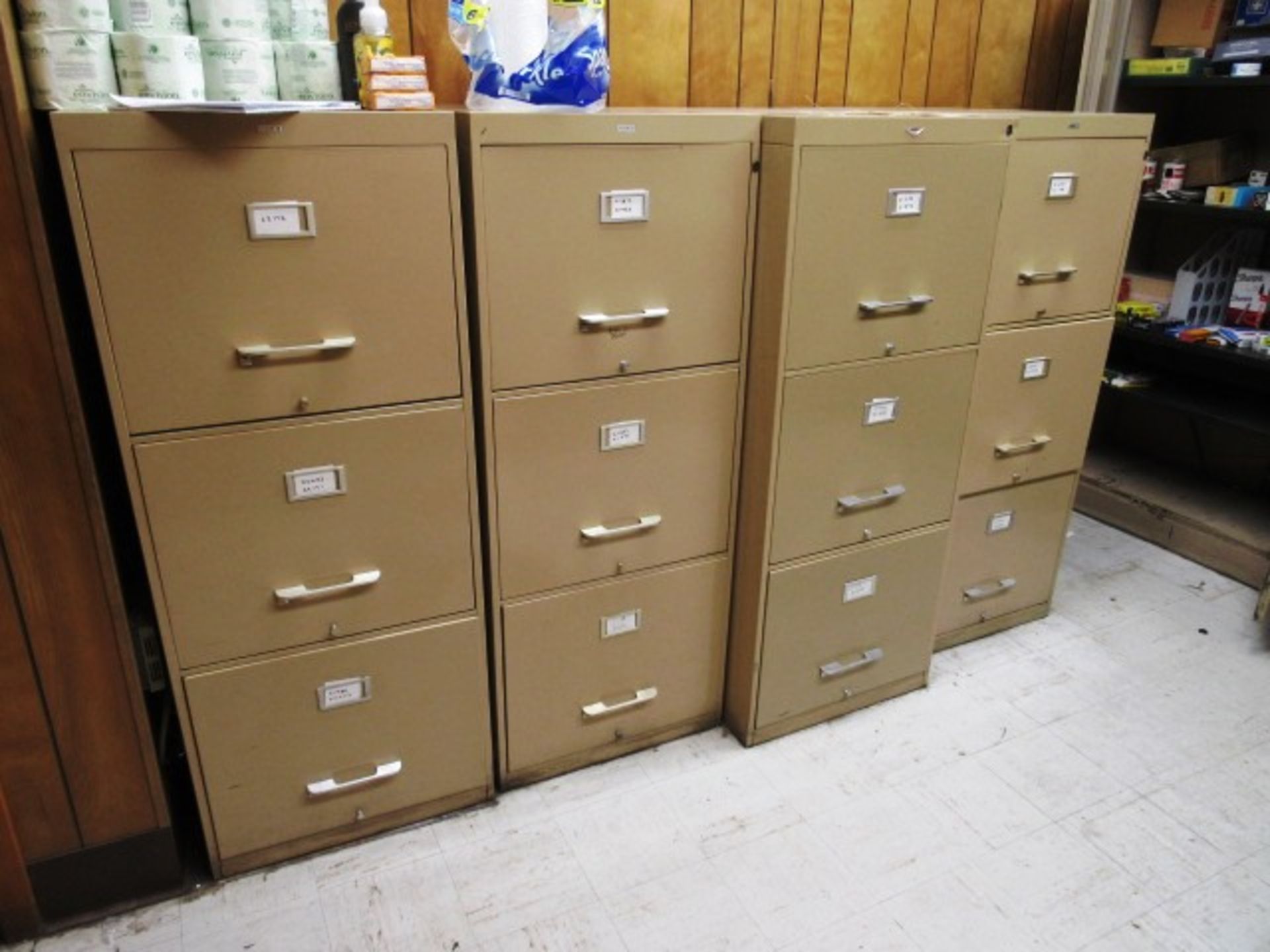 (4) Wide File Cabinets