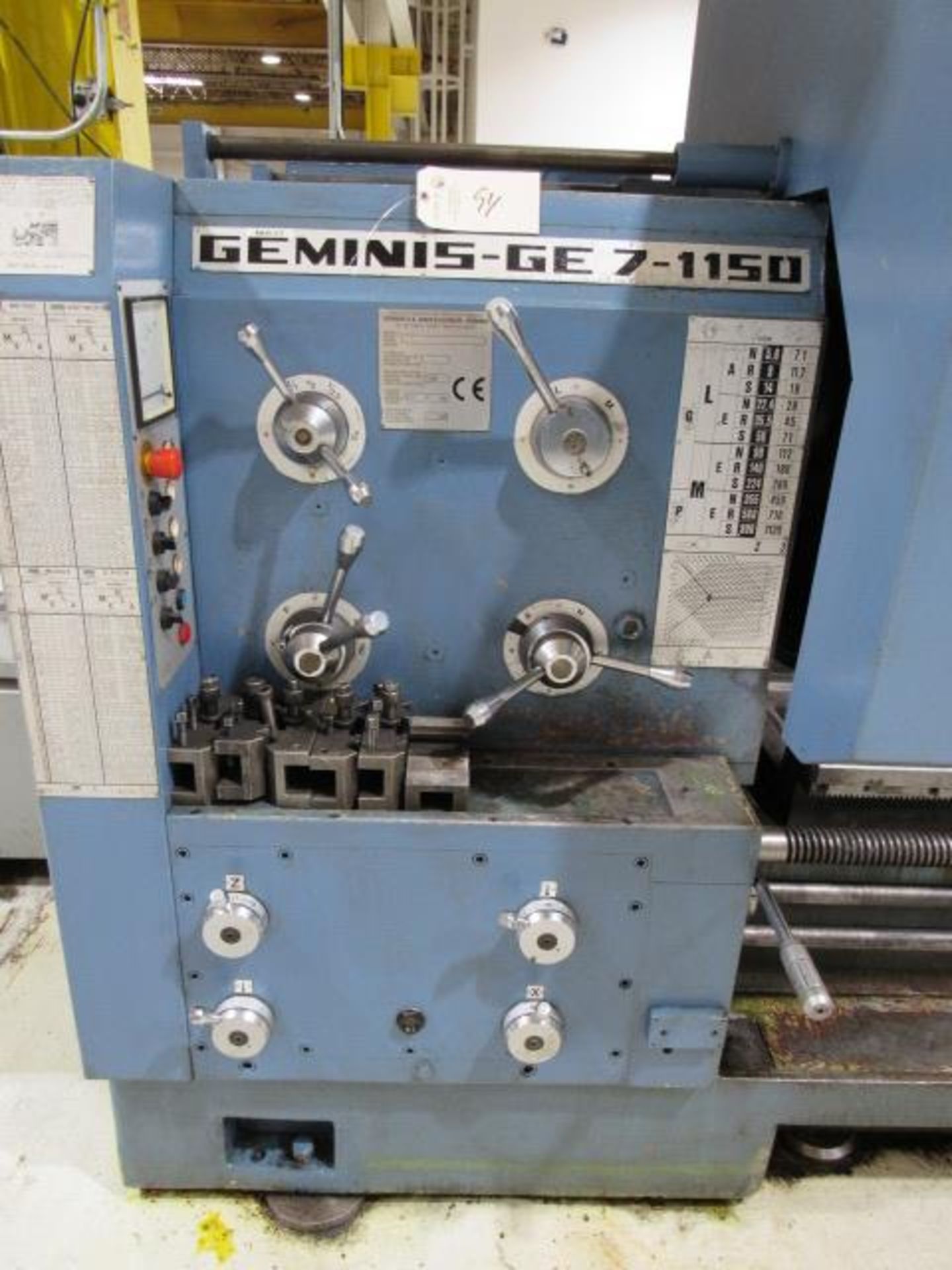 Geminis GE 7-1150 Engine Lathe - Image 2 of 8