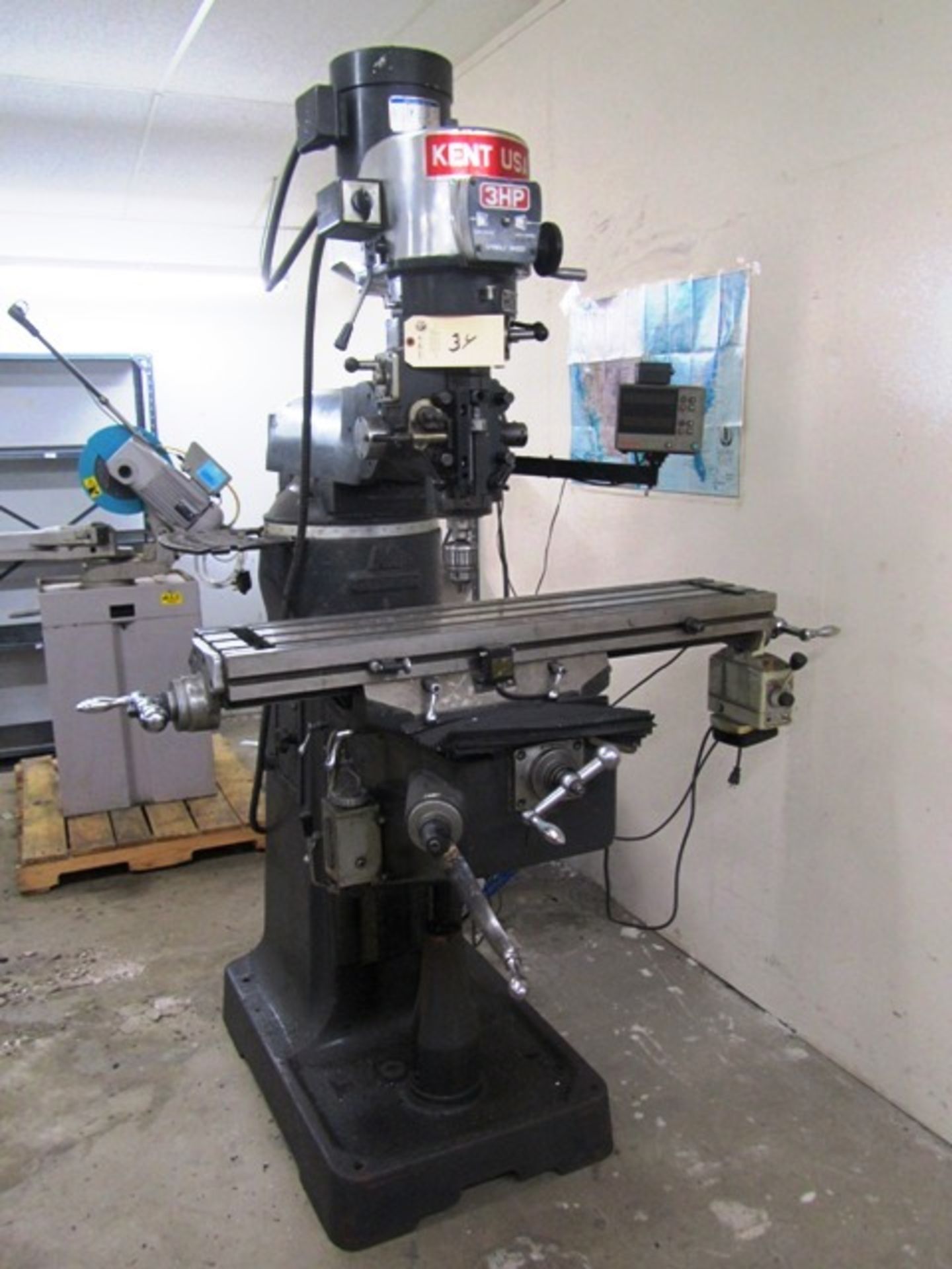 Kent 3HP Vertical Knee Mill