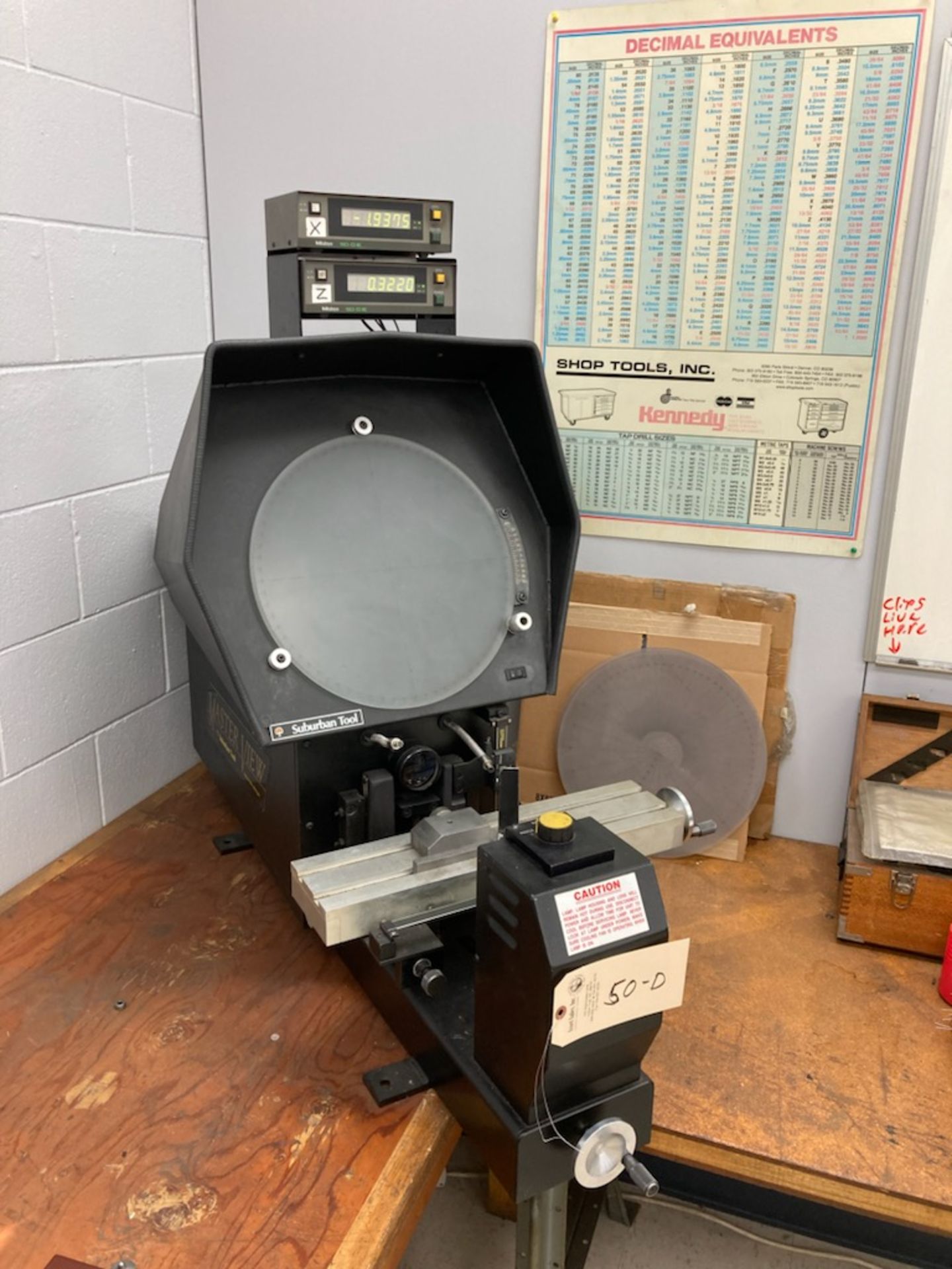 Suburban Master View MV14 14'' Bench Type Optical Comparator - Image 2 of 2