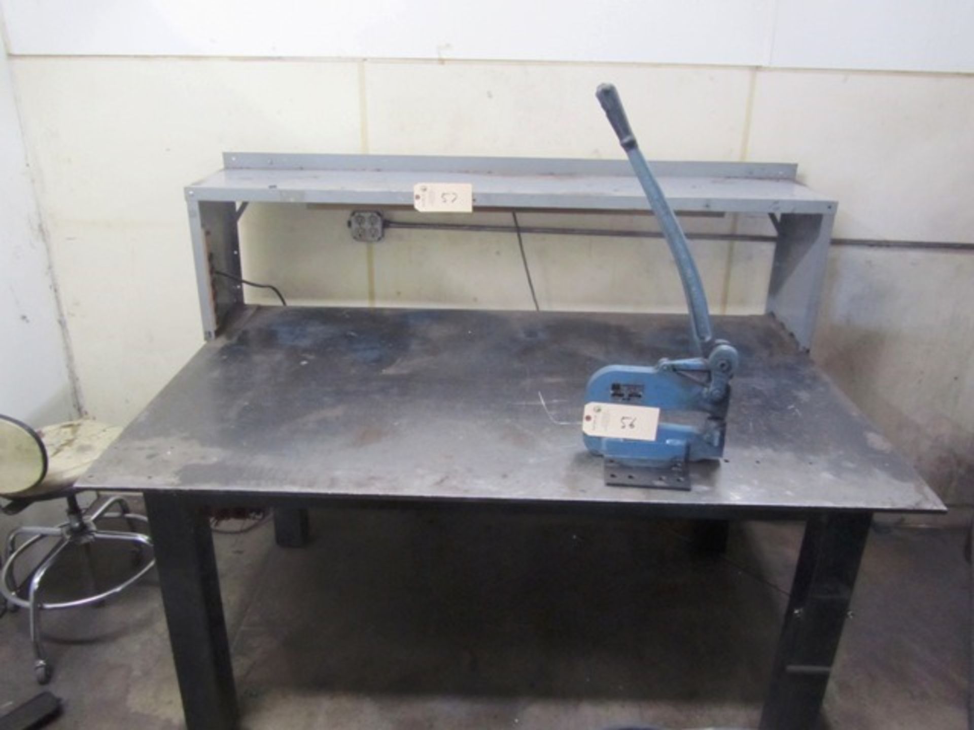 47'' x 71'' x 1/2'' Steel Welding Table