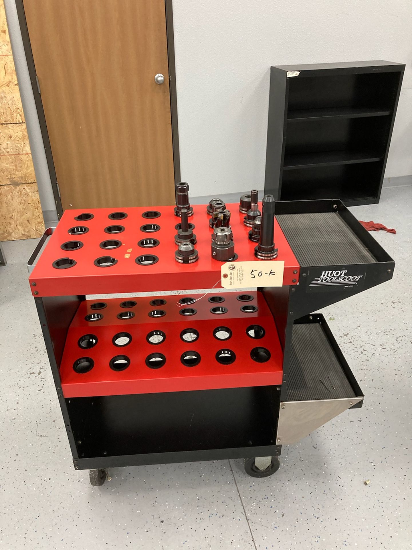 Portable 40 Taper Tool Cart with (11) CAT40 Taper Tool Holders