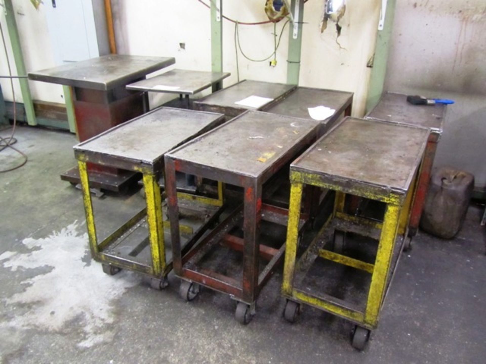 Assorted Steel Rolling Carts