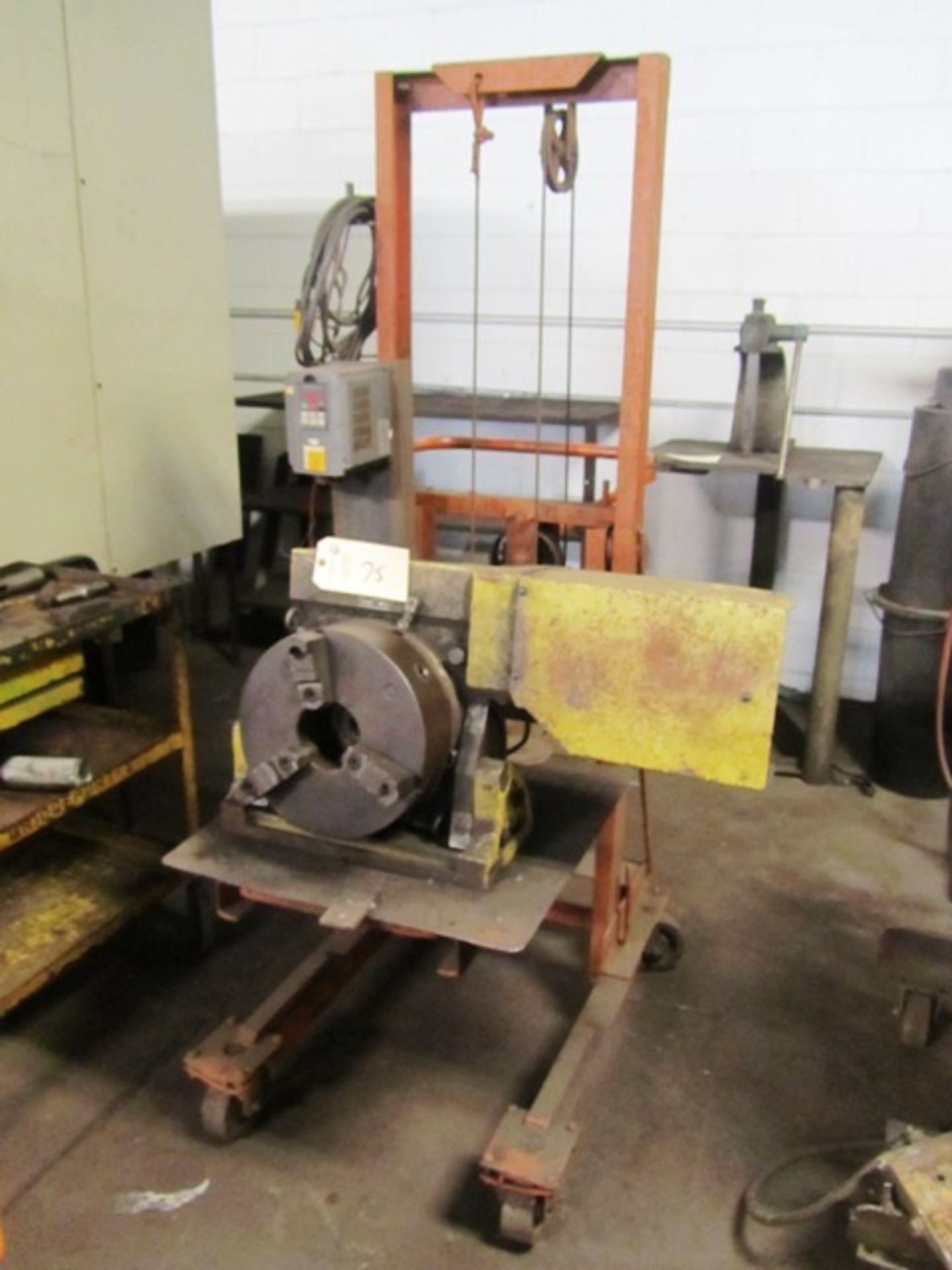 4th Axis Unit converted into Welding Positioner