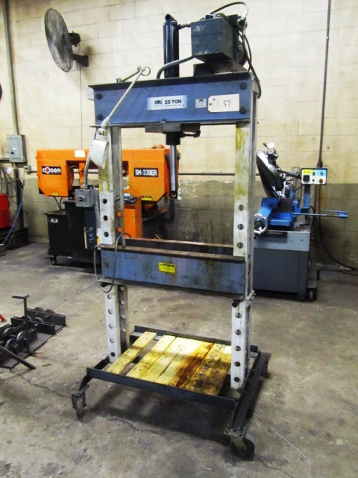 OTC Model A 25 Ton Hydraulic H-Frame Shop Press