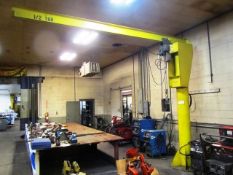 1/2 Ton Floor Mounted Free Standing Jib Crane with Demag 1/2 Ton Electric Hoist